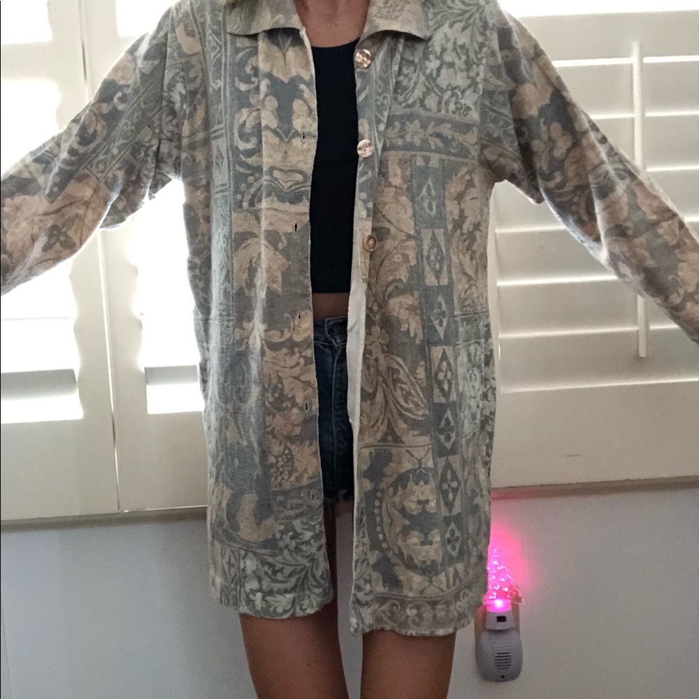 Aztec button up blouse